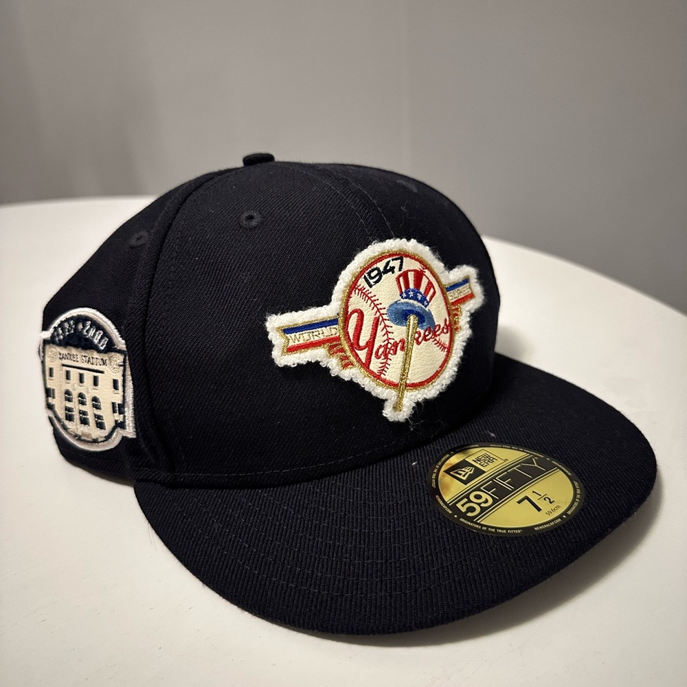RARE Myfitteds NEW YORK YANKEES 1947 WORLD SERIES CHAMPIONS Size 7 1/2 New Era